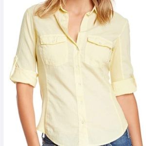 Standard James Perse Contrast Ribbed Surplus Button
Down yellow Shirt size 2 M